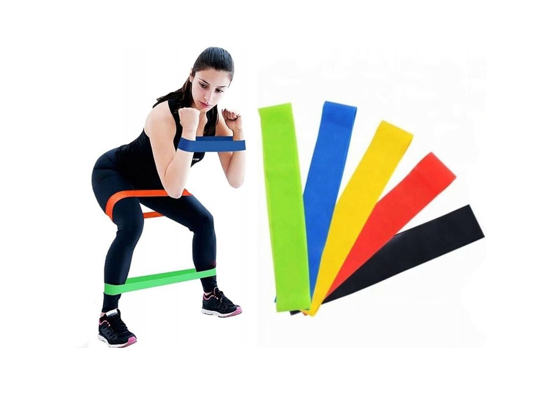 Pilates Squat Aerobik Direnç Lastiği 5 Li Paket