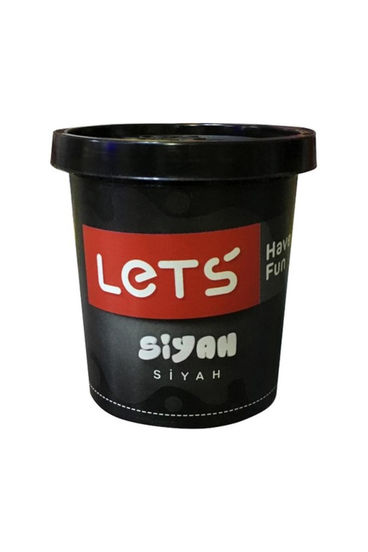 Lets Tek Renk Oyun Hamuru Siyah 150 Gr