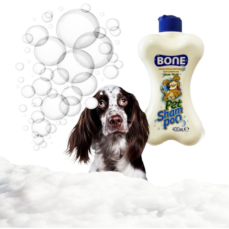 Bone Uzun Tüylü Köpekler İçin Şampuan 400 ML.