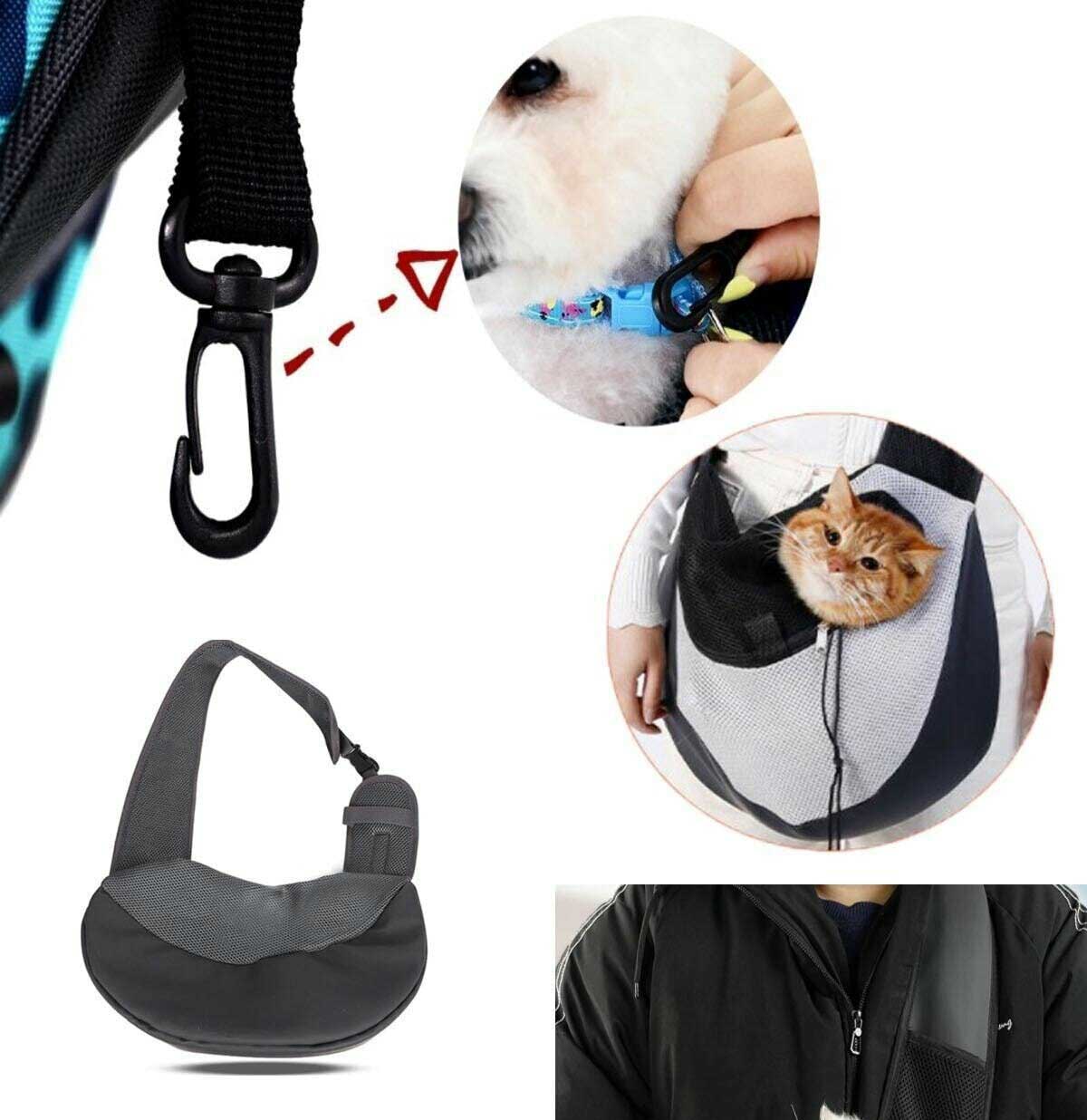 Large 45x40 Açık Grii Hanger Large Tek Omuz Askılı Kedi Ve Küçük Irk Köpek Evcil Hayvan Taşıma Çantası