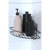 BUFFER® Yapışkanlı Banyo Köşeliği Kancalı Köşe Rafı Duş Şampuanlık Duvar Düzenleyici Organizer Raf