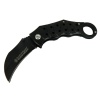 ZH 225 Siyah Karambit 18 cm - Metal Saplı, Manuel