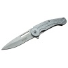 CRKT CR 0062 Gri Oluklu Kamp Çakı 17,5 cm - Otomatik, Kılıflı, Kutulu