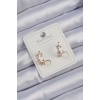 Xuping Rose Renk Damla Zirkon Taşlı Earcuff Küpe - TJ-BKP9410