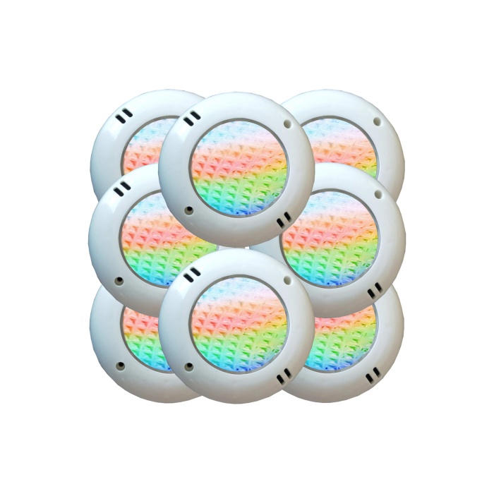 8 Watt Smd Led Rgb Kendinden Dönen Mini Sıva Üstü Havuz Lambası 8 Adet