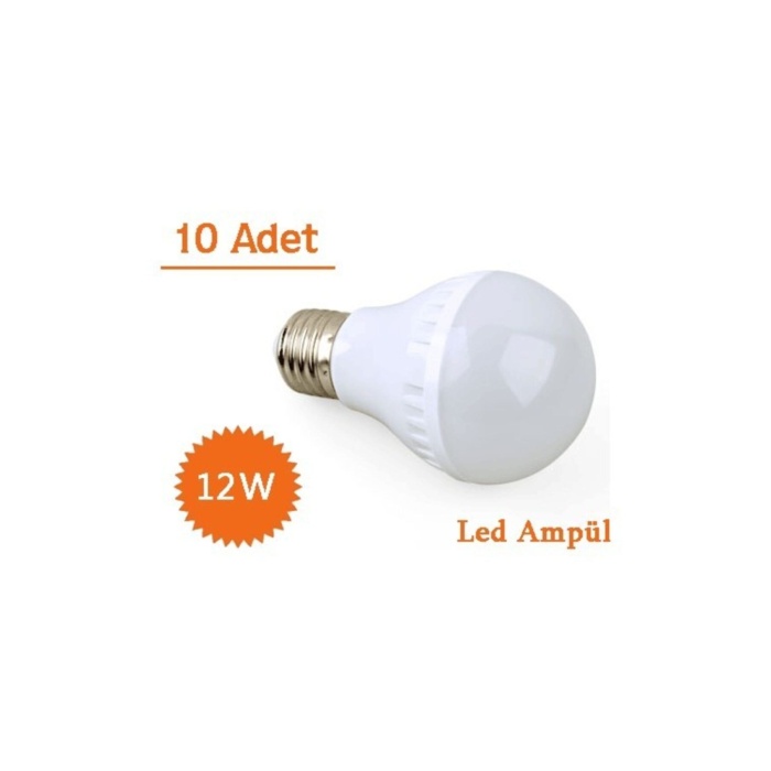 12w Enerji Tasarruflu Led Ampul ( 10 Adet )