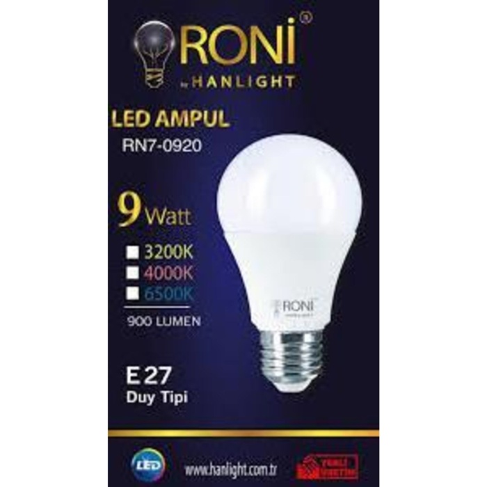 9w Led Ampul Beyaz Işık