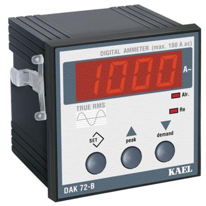 Kael Aşırı Akım Setli Direkt Ampermetre 0 - 100 Amp 72x72