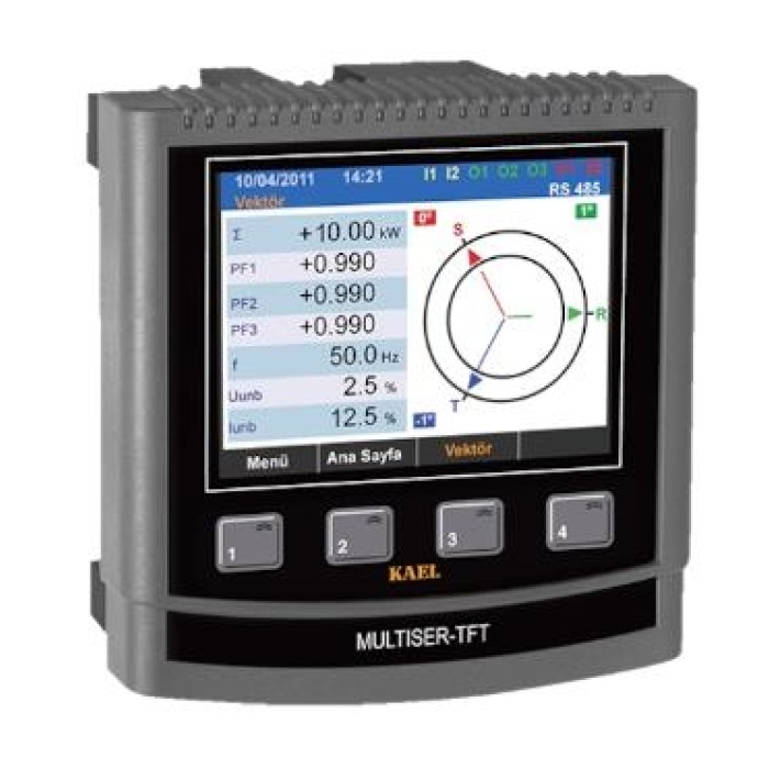 Kael Multiser-h1-TFTŞebeke Analizörleri TFT Ekran