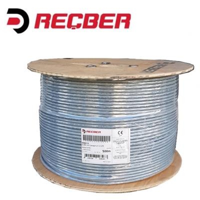 Reçber Cat6 SL400 U23 Category 6 U/UTP 4x2x23AWG Euro-Class Eca Data&Lan PVC Veri İletişim Kablo