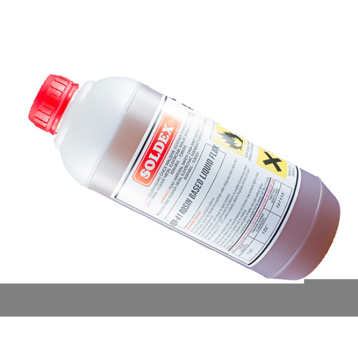 Soldex ASR41 1 LT - Reçine Bazlı Kırmızı Lehim Suyu