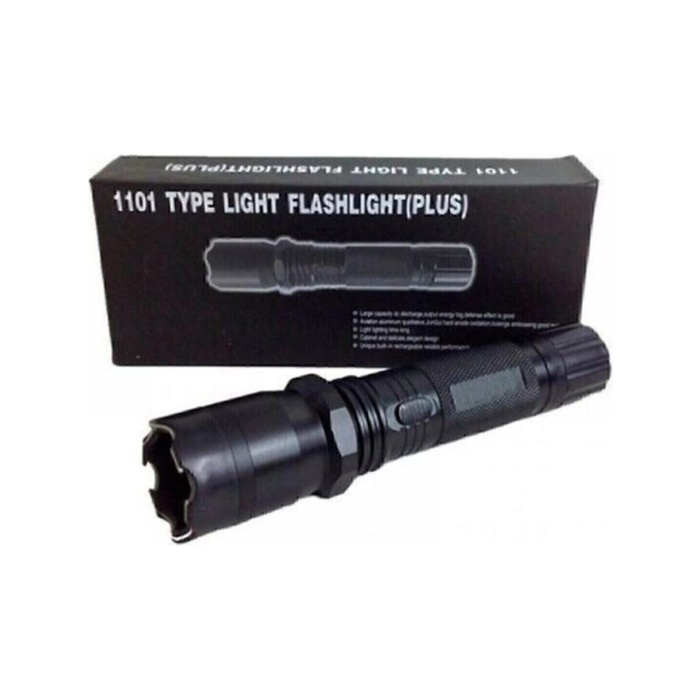 El fenerli + Şok Cihazı Kutulu , Kılıflı - 1101 Type Light Flashlight (Plus)