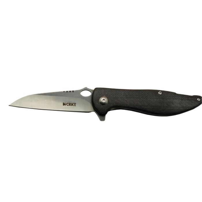 Crkt Lotus 1265 BK Siyah Kamp / Outdoor Çakı 18cm - Yarı Otomatik, Kemerlikli, Kutulu