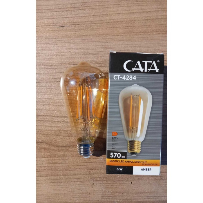 CT-4284 6W Rustik LED Ampul (E27)(AMBER)