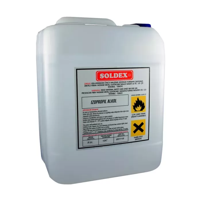 Soldex İzopropil Alkol 5 Lt - %99,9 Saf İPA