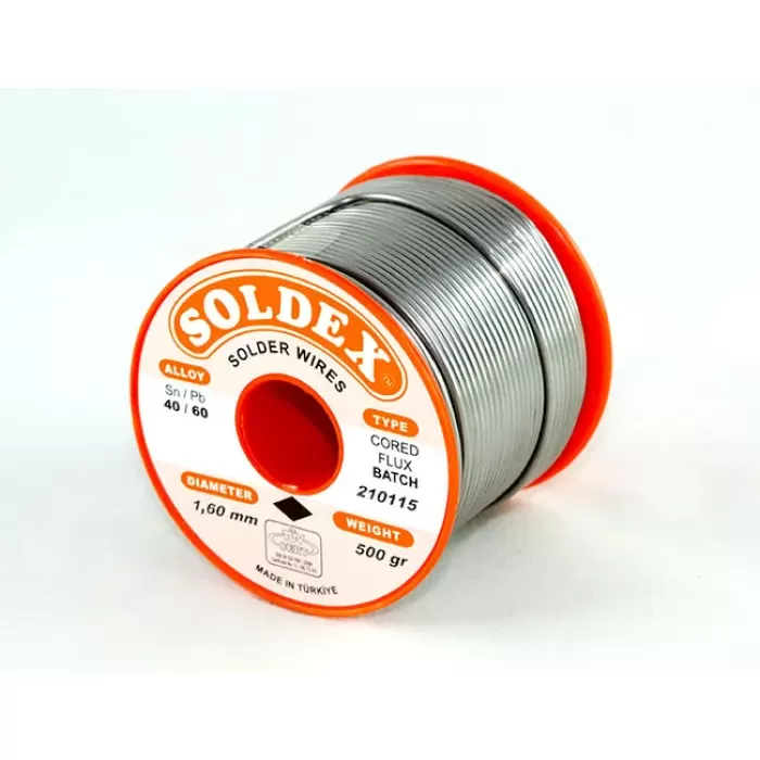 Soldex 40-60 Lehim Teli 500 Gr 1.2 mm - Sn:40 / Pb:60