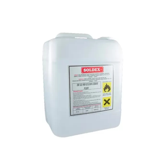 Soldex No Clean Flux 20 LT SR33 - Temizleme Gerektirmeyen Lehim Suları