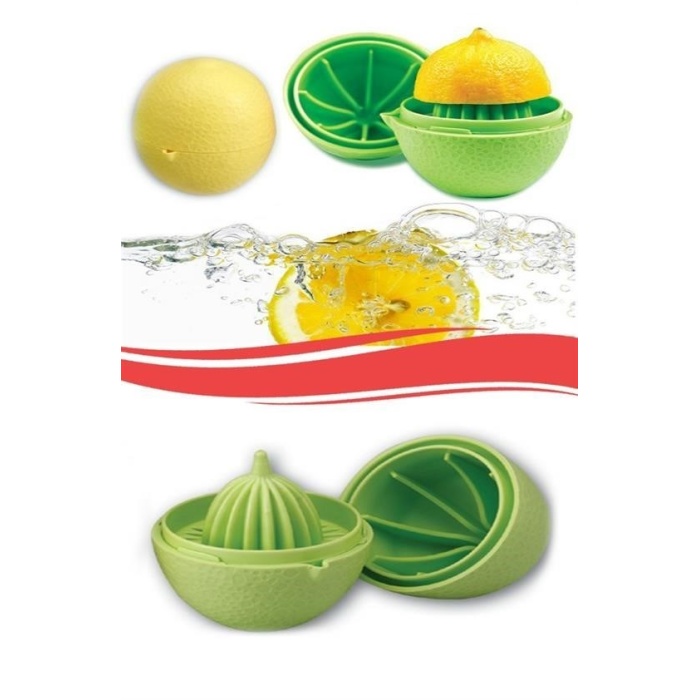 BUFFER® Hazneli Kapaklı Hijyenik Pratik Kolay Limon Sıkacağı Aparatı