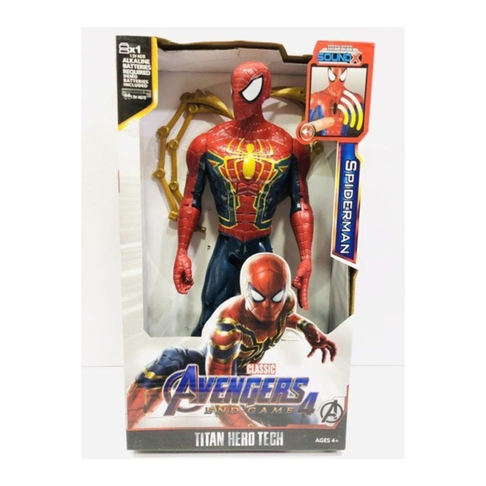Spider-man Örümcek Adam Eklemli Sesli Işıklı Oyuncak Kahraman Figür 30 Cm