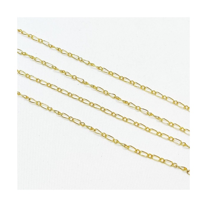 Takı Zinciri - Bileklik ve Kolye - 3.3 mm Gold