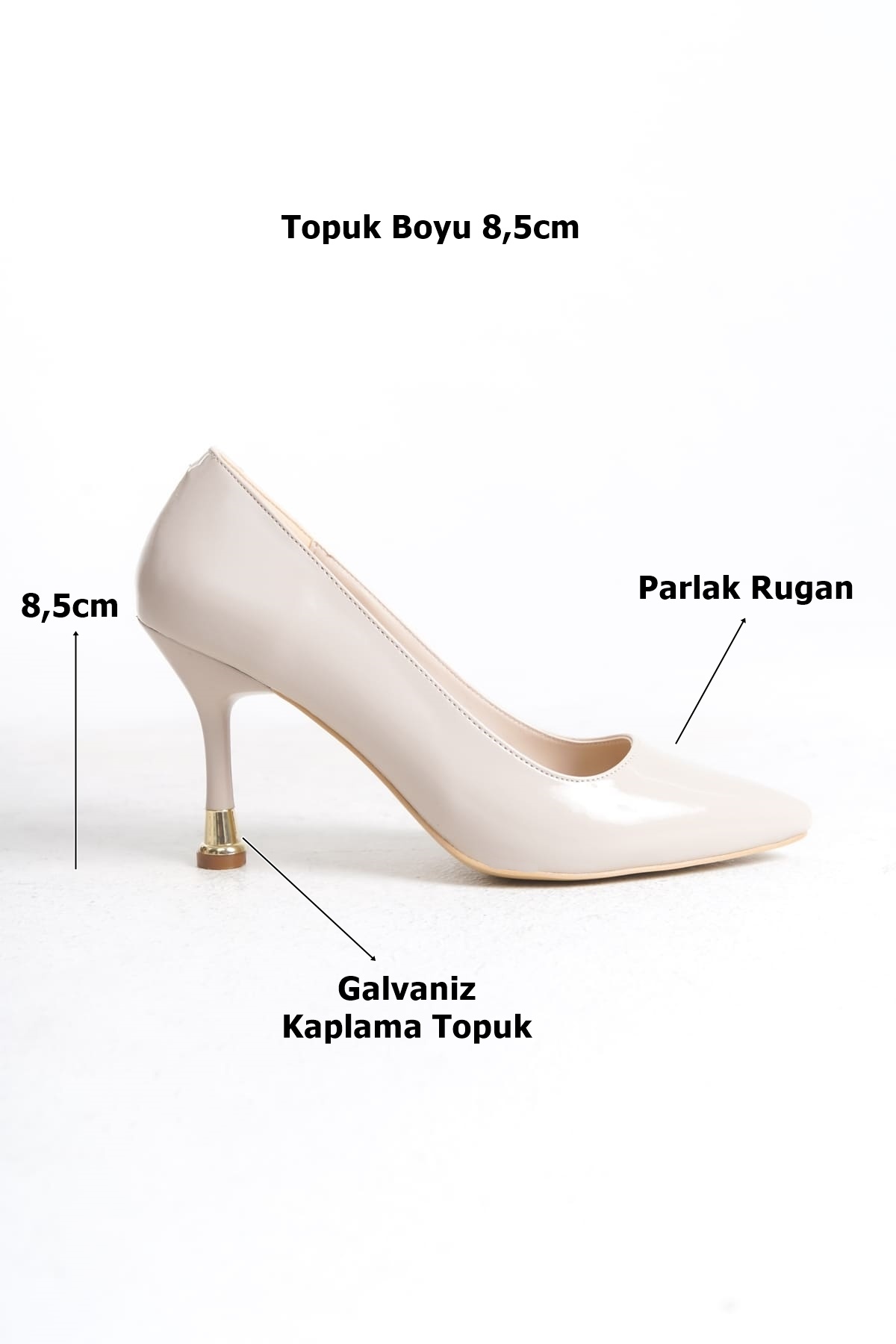 Kadın Bej Rugan Stiletto TR005K01B