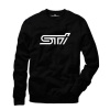 Tshirthane Subaru sti logo Sweatshirt Uzunkollu