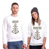 Tshirthane Ship Mates  Sevgili Kombinleri Sweatshirt Kombini