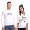 Tshirthane I Love Her I Love Him Sevgili Kombinleri Sweatshirt Kombini