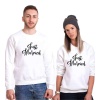 Tshirthane Just Married Sevgili Kombinleri Sweatshirt Kombini