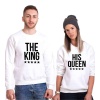 Tshirthane The King The Queen Sevgili Kombinleri Sweatshirt Kombini