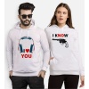 Tshirthane I Love You I Know Sevgili Kombinleri Kapüşonlu Kombini