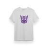 Transformers Decepticons Logo Beyaz Kısa kol Erkek Tshirt