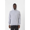 Gri Basic Oversize Erkek Kapüşonlu Hoodie 3 iplik Sweatshirt