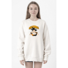 Dragon Ball Z Anime Goku Eating Ramen Beyaz Kadın 2ip Sweatshirt