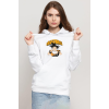 Dragon Ball Z Anime Goku Eating Ramen Beyaz Kadın 3ip Kapşonlu Sweatshirt