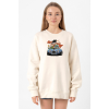 Dragon Ball Z Anime Goku Racer Ekru Kadın 2ip Sweatshirt