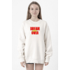 Dream Still Over Beyaz Kadın 2ip Sweatshirt