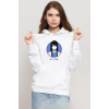 Gintama Anime Kotaro Minimal Beyaz Kadın 3ip Kapşonlu Sweatshirt