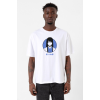 Gintama Anime Kotaro Minimal Beyaz Erkek Oversize Tshirt