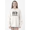 Halloween Friends Beyaz Kadın 2ip Sweatshirt