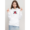 Hunter x Hunter Anime Logo Beyaz Kadın 3ip Kapşonlu Sweatshirt