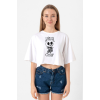 Jack Skellington I Need Candy Beyaz Kadın Crop Tshirt