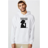 Pulp Fiction Mia Wallace Goddamn Beyaz Erkek 3ip Kapşonlu  Sweatshirt