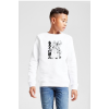 Rurouni Kenshin Black White Art Beyaz Çocuk 2ip Sweatshirt