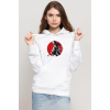 Rurouni Kenshin Samurai Logo Beyaz Kadın 3ip Kapşonlu Sweatshirt