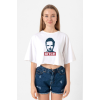 Breaking Bad Jesse Pinkman Bitch Beyaz Kadın Crop Tshirt