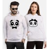 Tshirthane Panda Kurdele Papyon Sevgili Kombinleri Kapüşonlu Çift Kombini