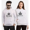 Tshirthane King Queen  Sevgili Kombinleri Kapüşonlu Çift Kombini