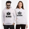 Tshirthane King Queen Sevgili Kombinleri Kapüşonlu Çift Kombini