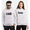 Tshirthane King Queen  Sevgili Kombinleri Kapüşonlu Çift Kombini